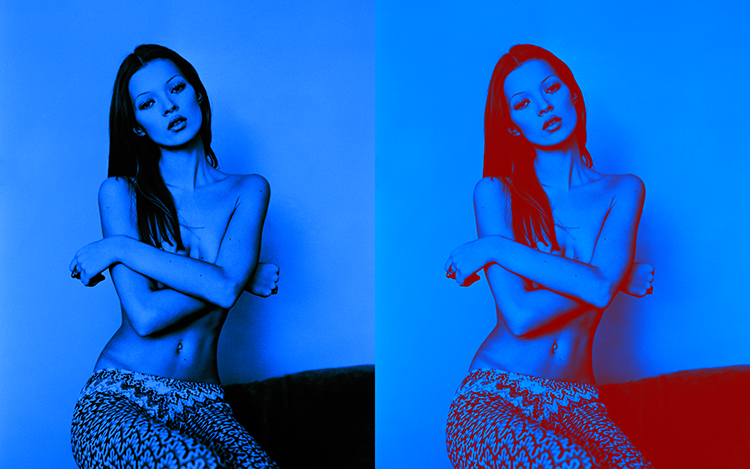 Kate Moss 2 Iconic Photography by Michel Haddi 1