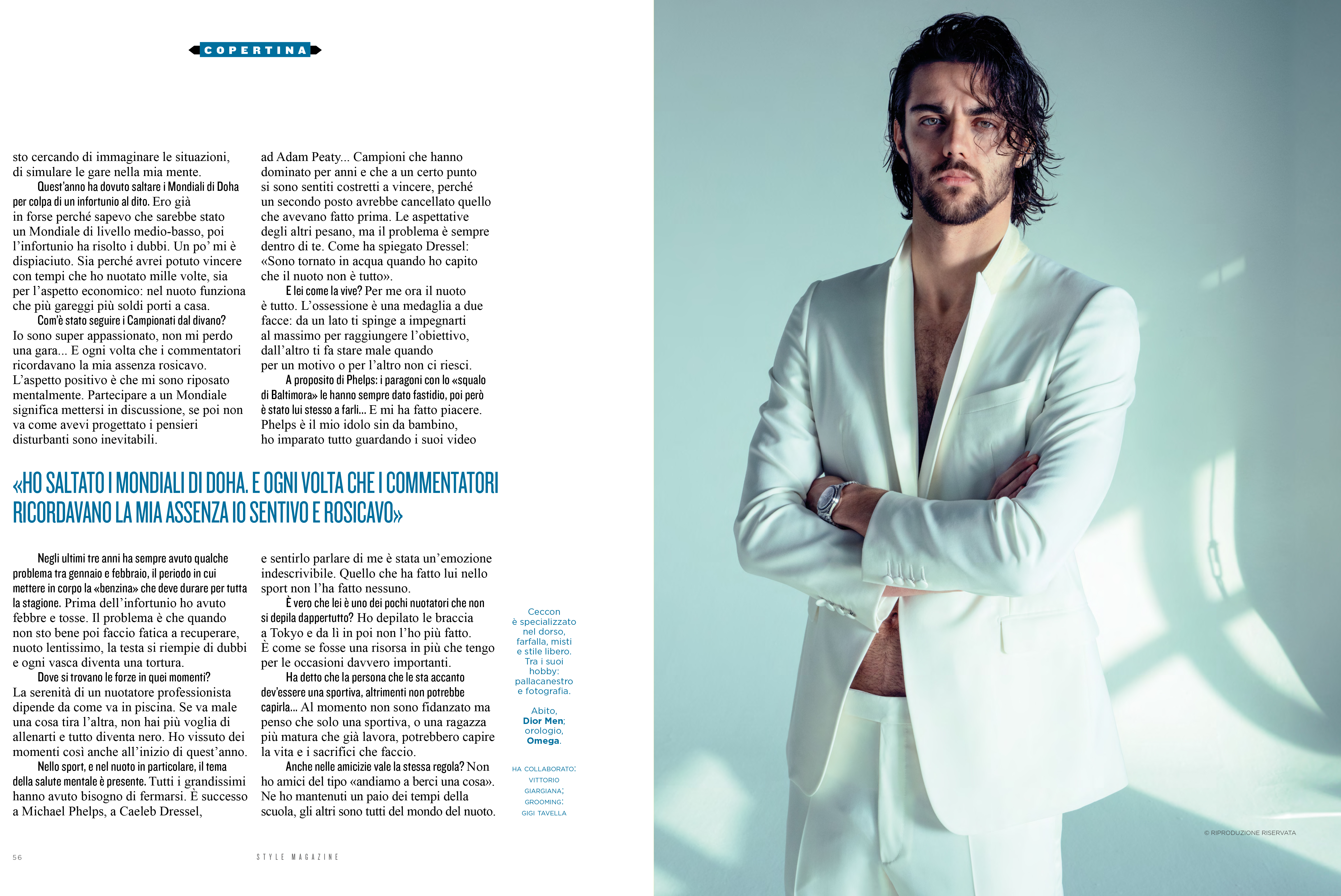 Style Magazine Italy/Thomas Ceccon 2024 Iconic Photography by Michel Haddi 3