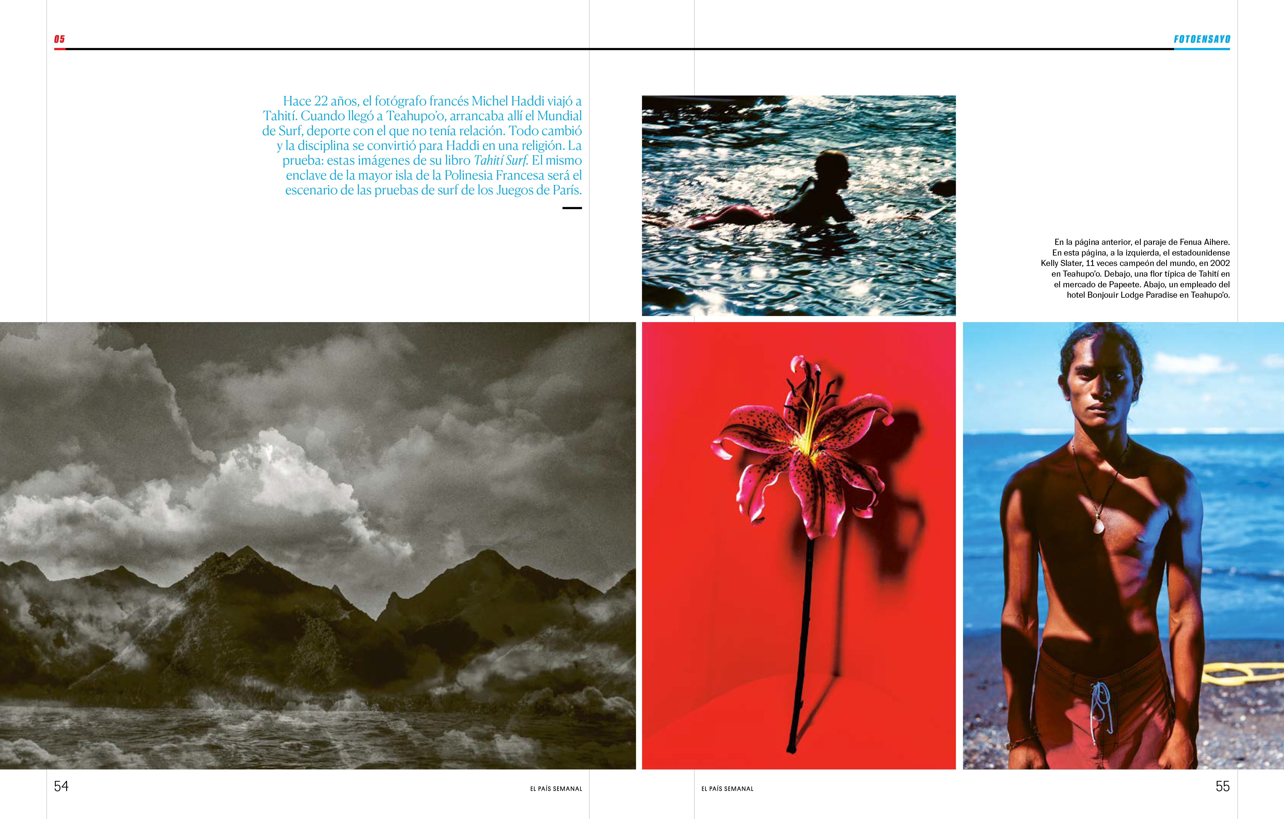 El Pais Semanal- Tahiti Surf Book Iconic Photography by Michel Haddi 2