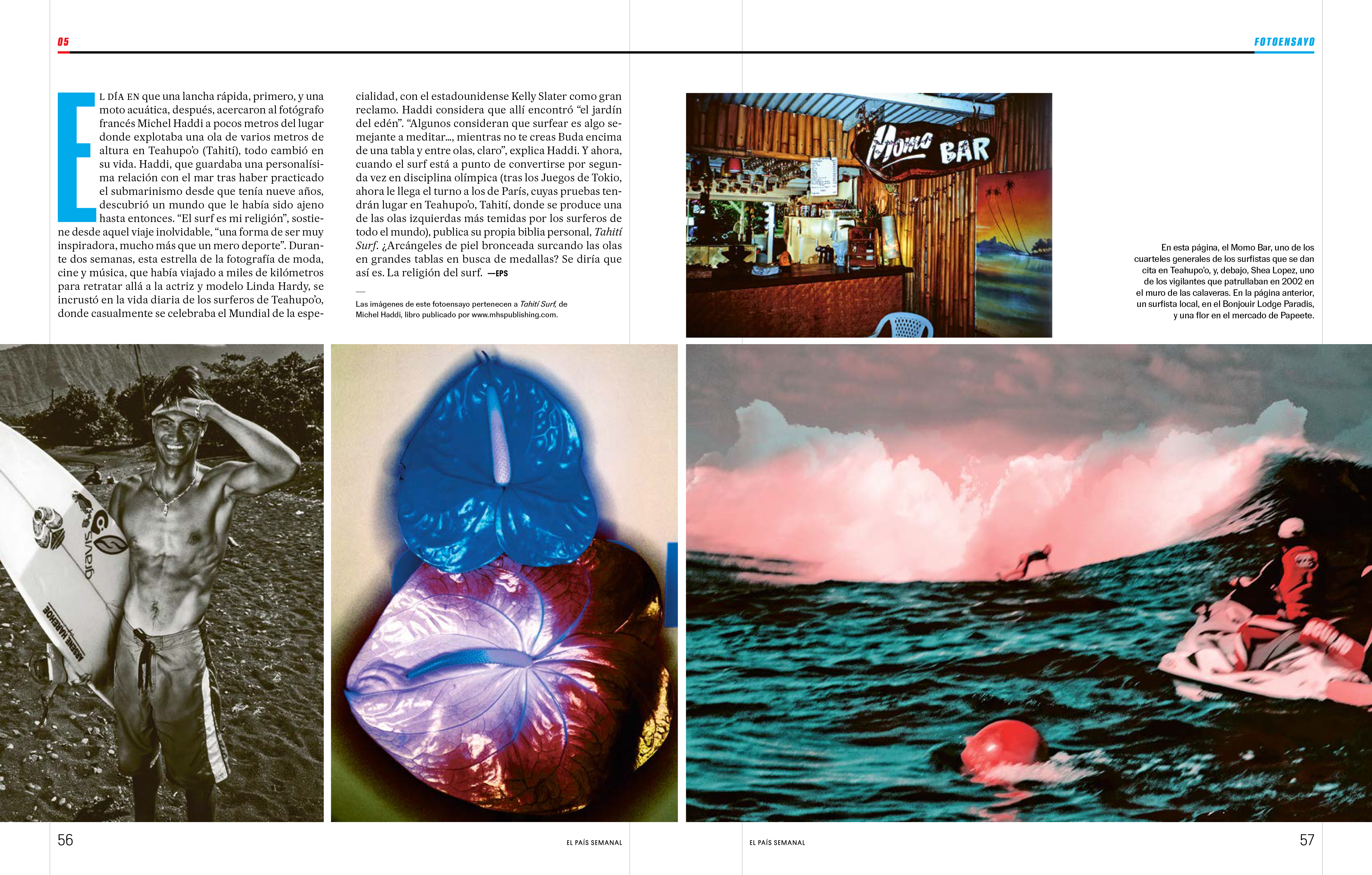 El Pais Semanal- Tahiti Surf Book Iconic Photography by Michel Haddi 3