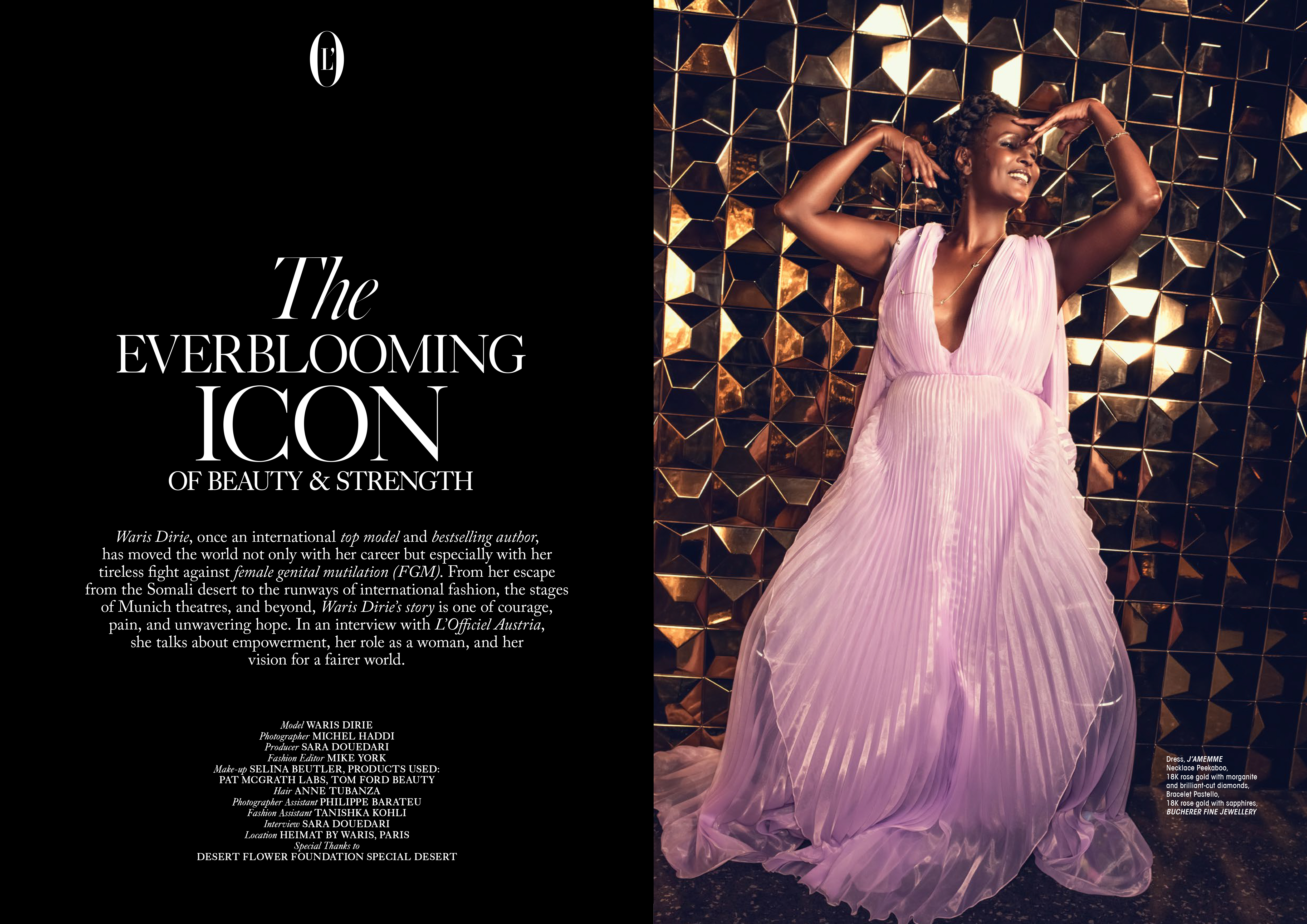 L'Officiel Austria Winter 2024 Iconic Photography by Michel Haddi 1